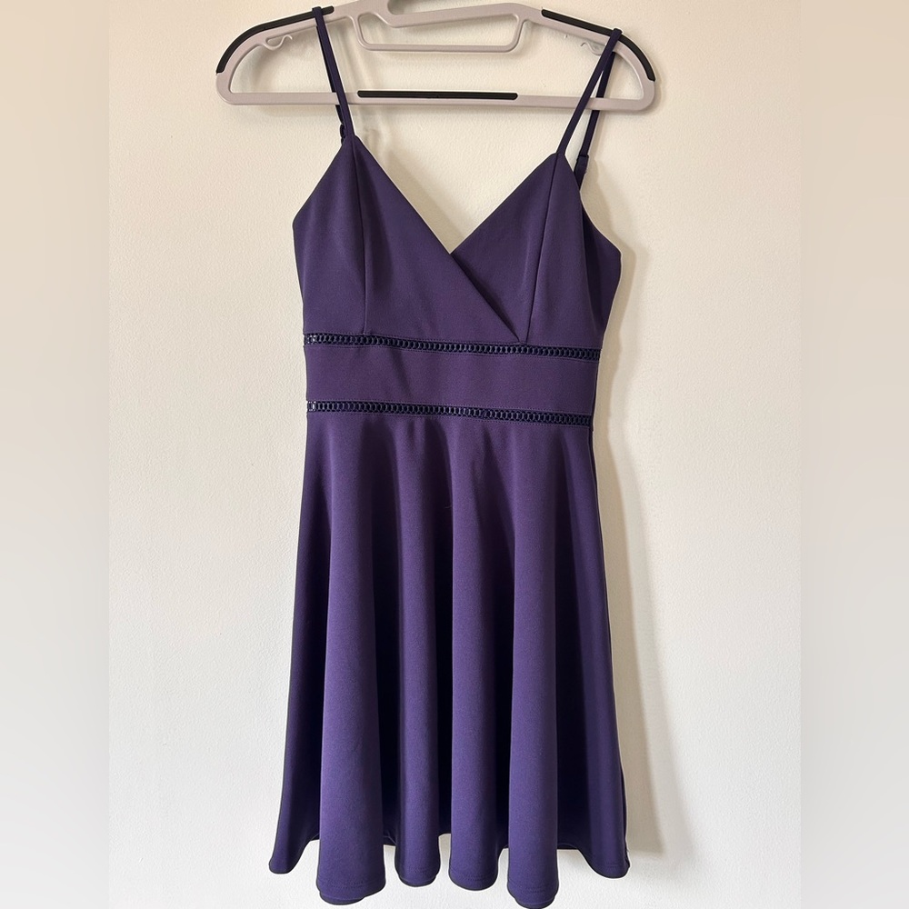 Francesca’s navy blue dress